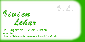 vivien lehar business card